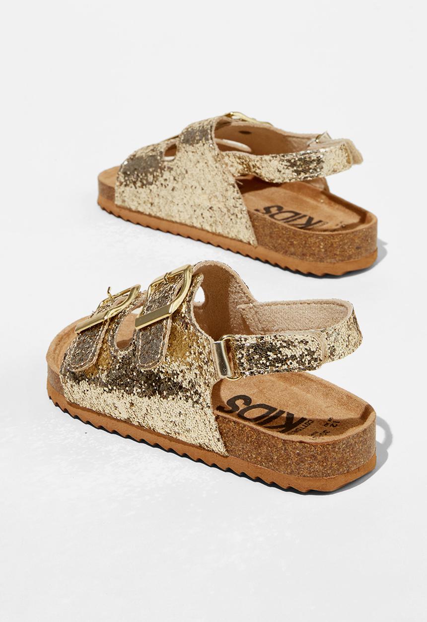 Cotton On - Theo sandal - gold chunky glitter