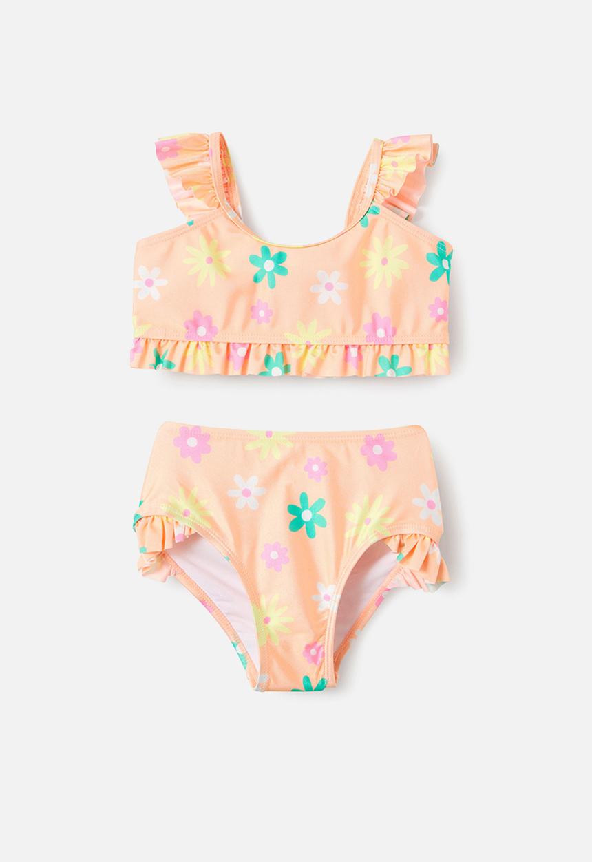 Cotton On - Emily bikini - tropical orange/daisy