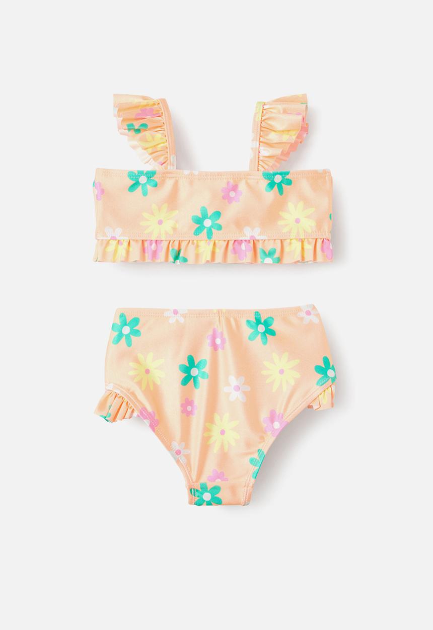 Cotton On - Emily bikini - tropical orange/daisy
