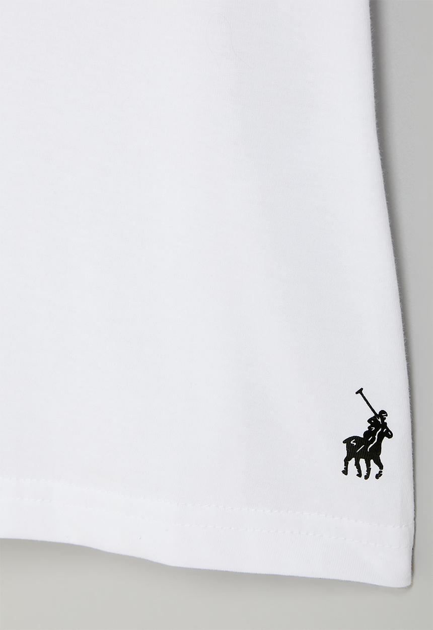 POLO - Girls paige ss foiled tee - white