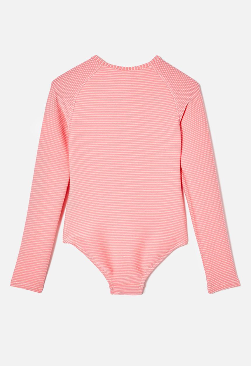 Cotton On - Lydia low one piece - coral fizz/sparkle