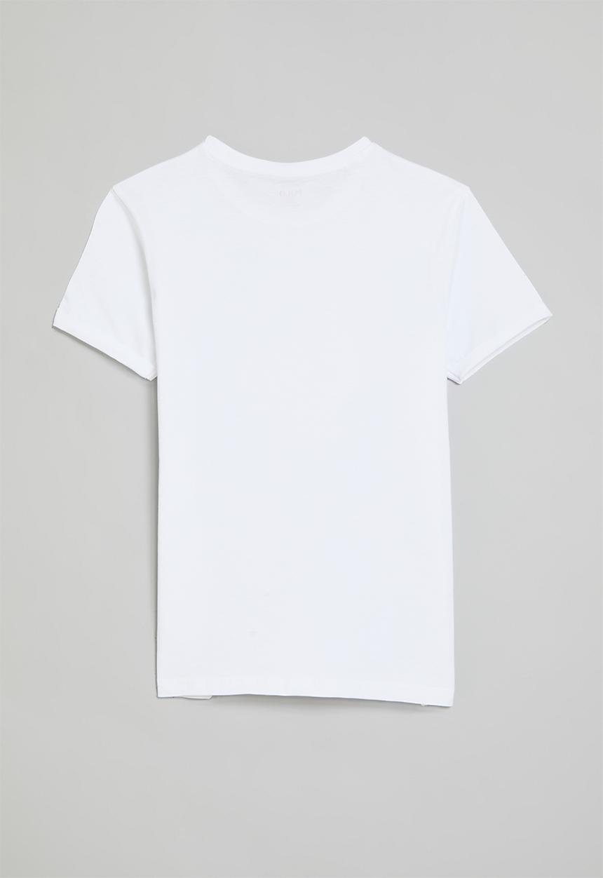POLO - Girls daniella ss printed tee - white