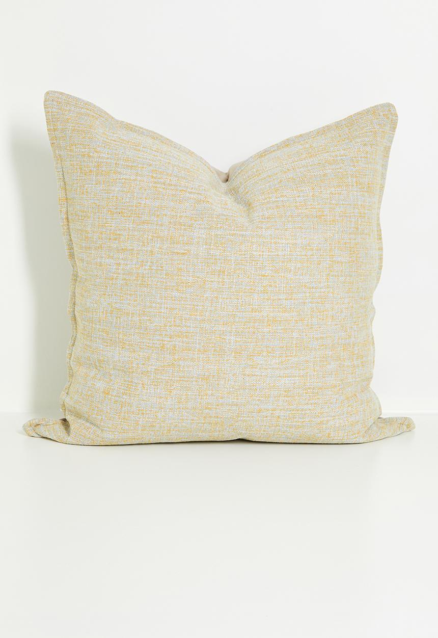 Sixth Floor - Fan linen & velvet cushion cover - Grey