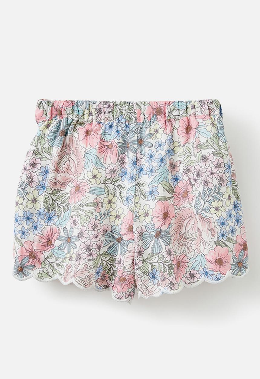 Cotton On - Havana scalloped short - vanilla/lottie floral