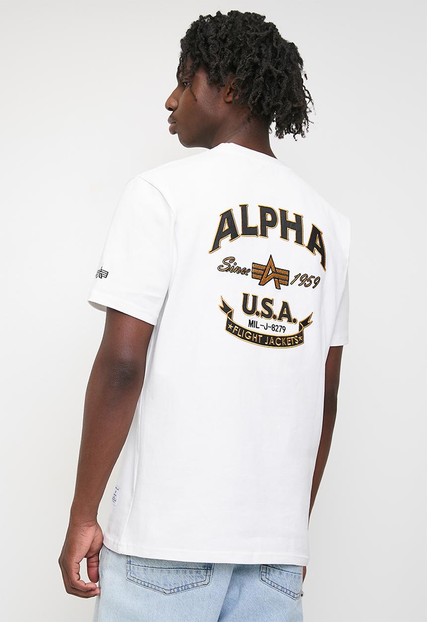 Alpha Industries - Alpha Applique Embroidery - Off White