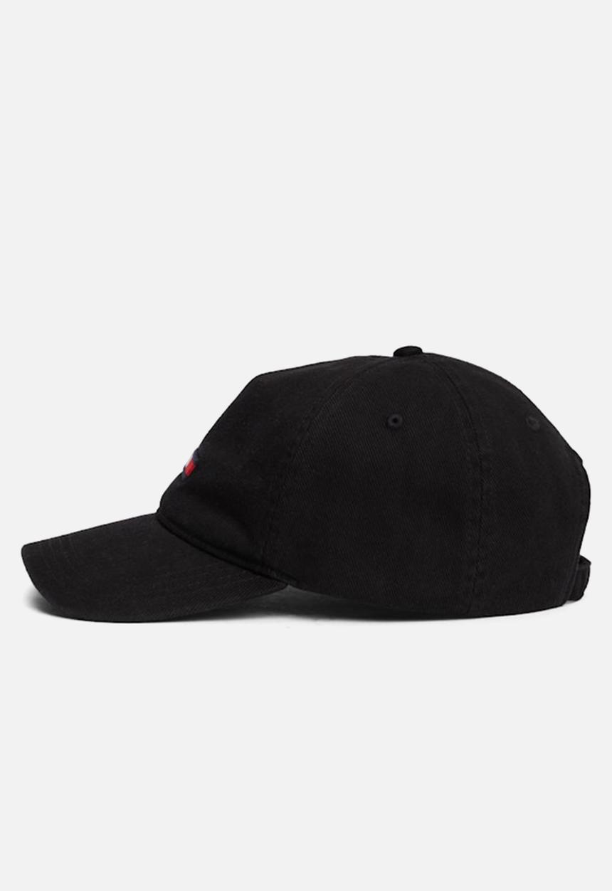 Tommy Hilfiger - TJM Elongated Flag Denim Cap - Black
