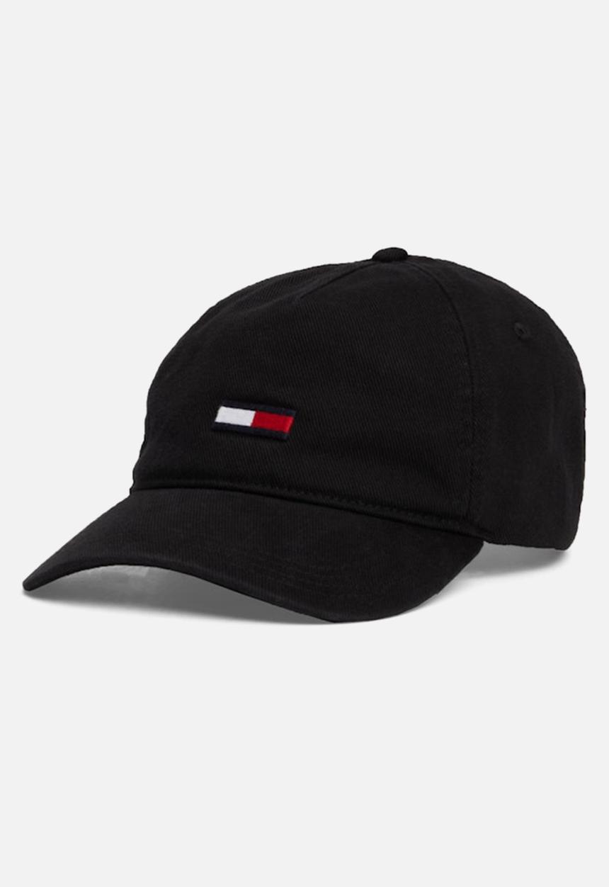Tommy Hilfiger - TJM Elongated Flag Denim Cap - Black