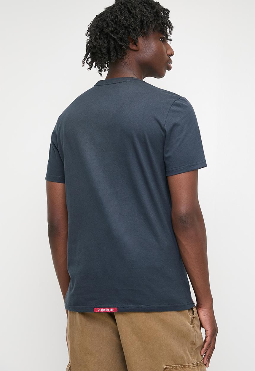 Alpha Industries - Rainbow Print T - Navy