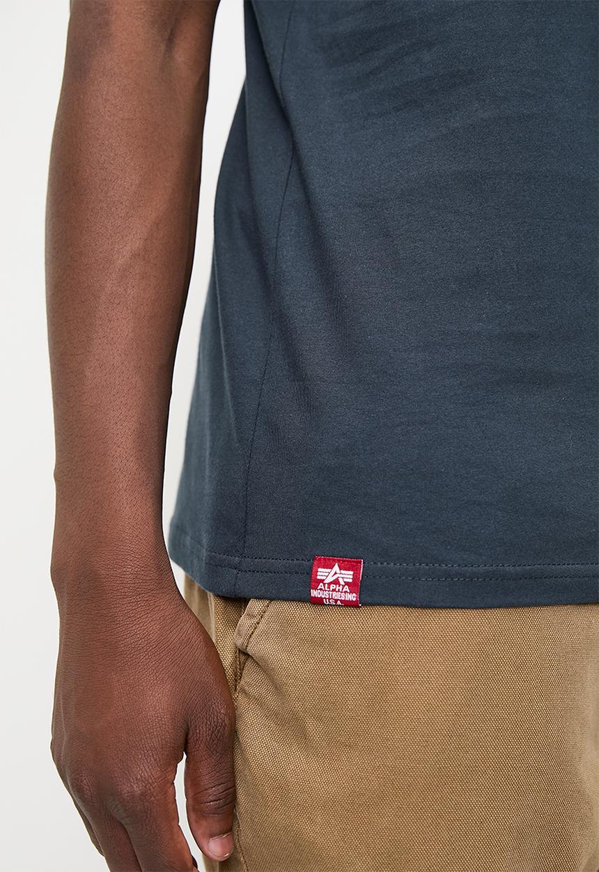Alpha Industries - Rainbow Print T - Navy