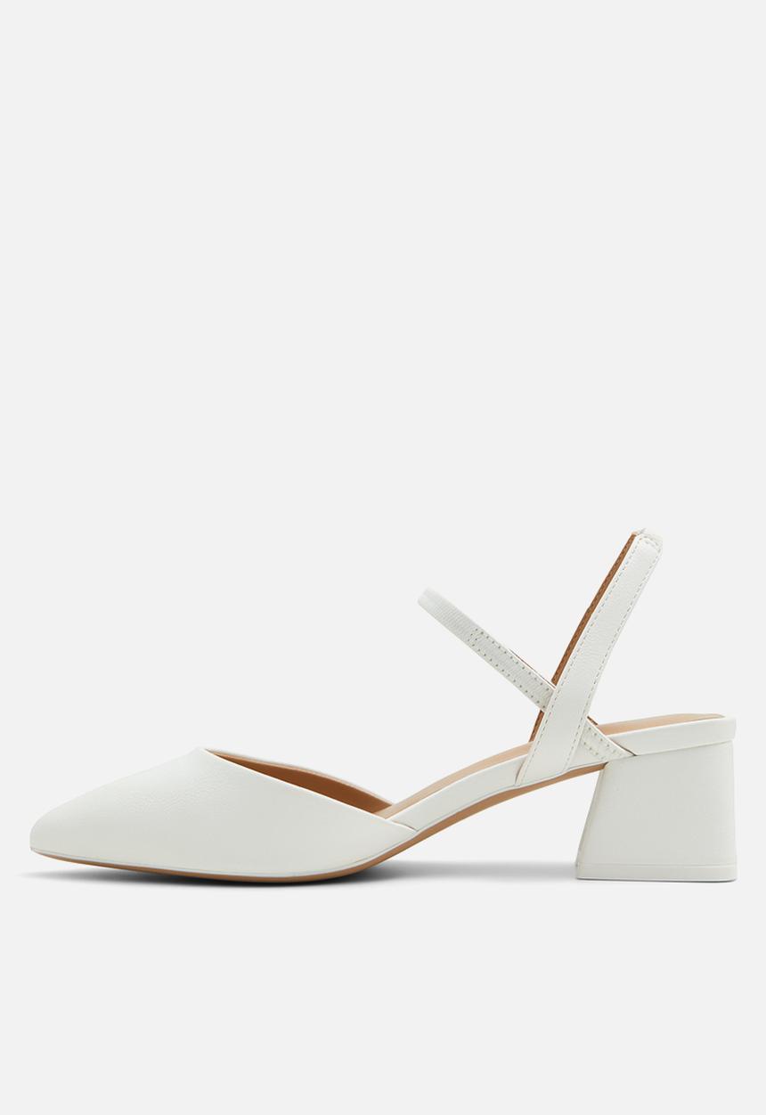 Call It Spring - Breena Slingback Block Heel - White