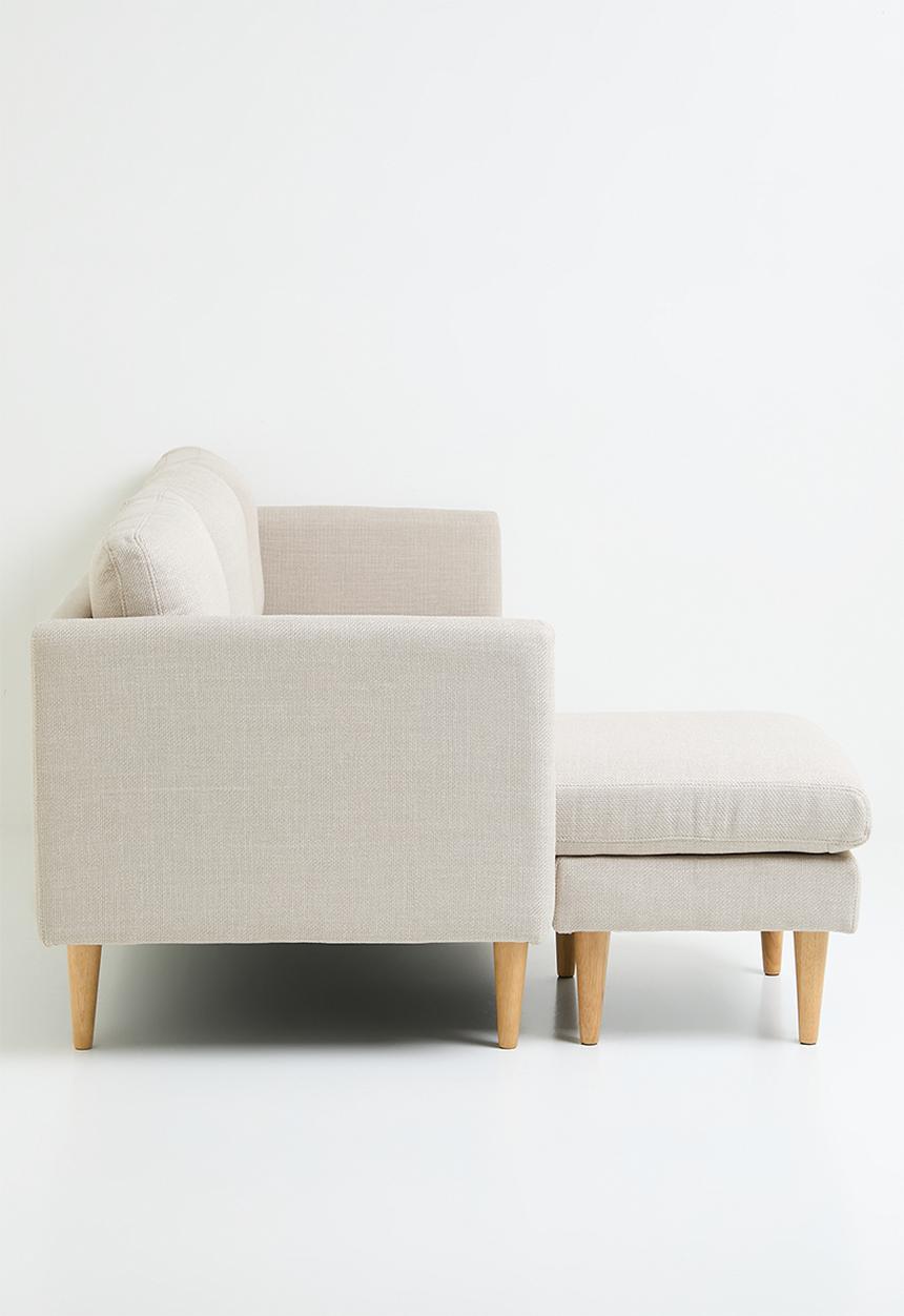 Sixth Floor - Milly 3 chaise lounge-beige