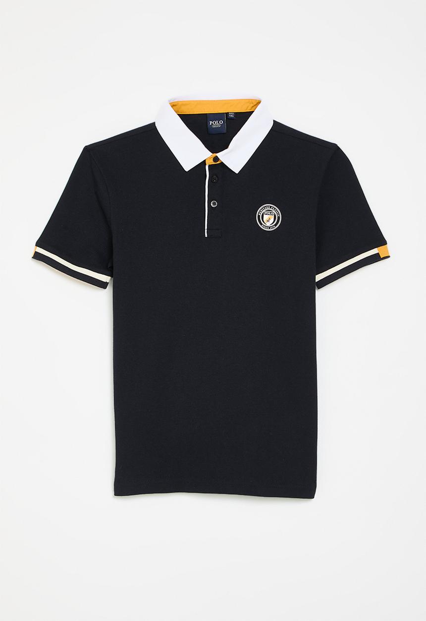 POLO - Boys donovan short sleeve tennis golfer - navy