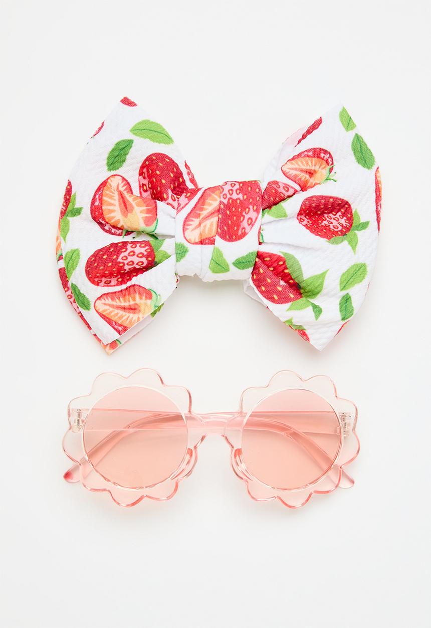 Pop Candy - Headband & sunglass set - red & white