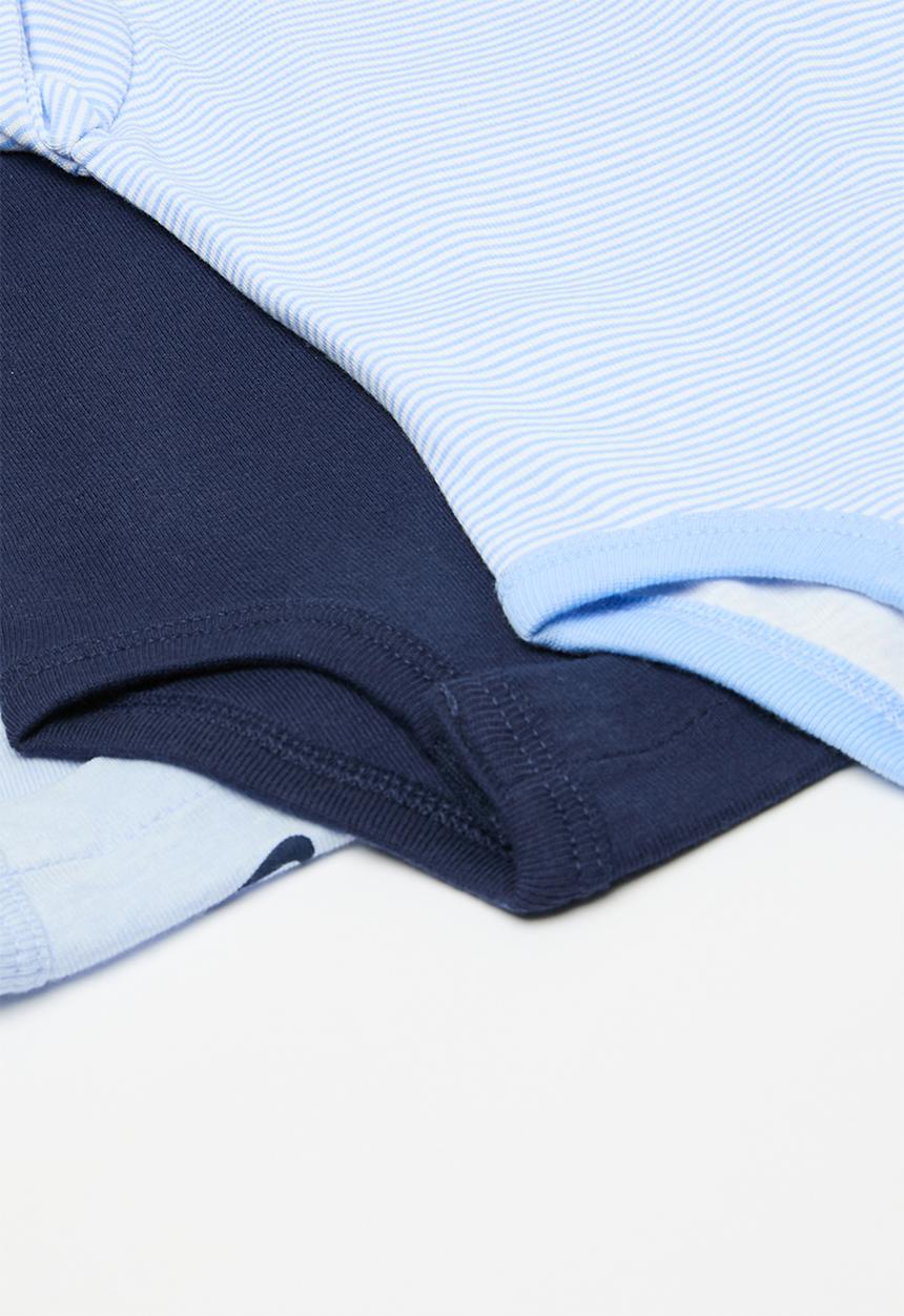 Nike - Nkn baby essentials 3 pack long sleeve bs - cobalt bliss heather