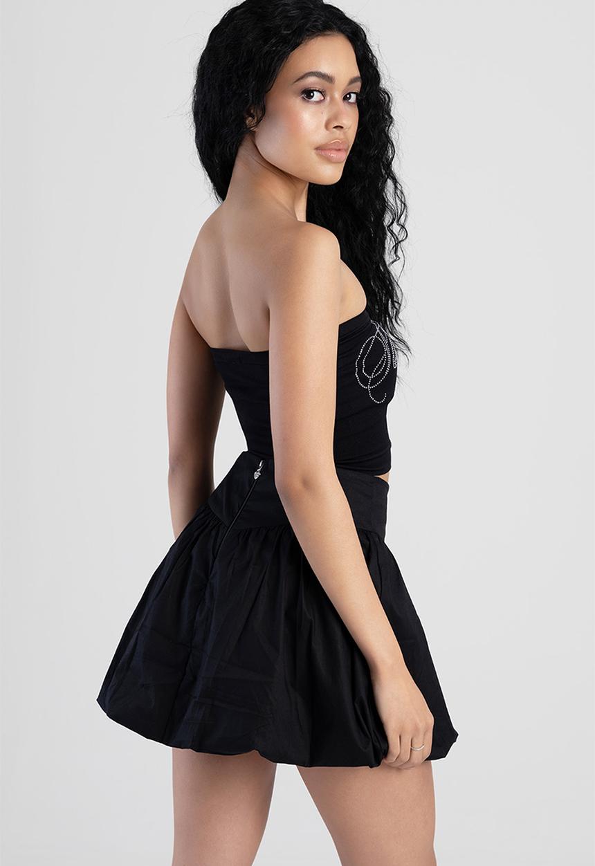 SISSY BOY - Marauder:bling logo seamless bandeau - black