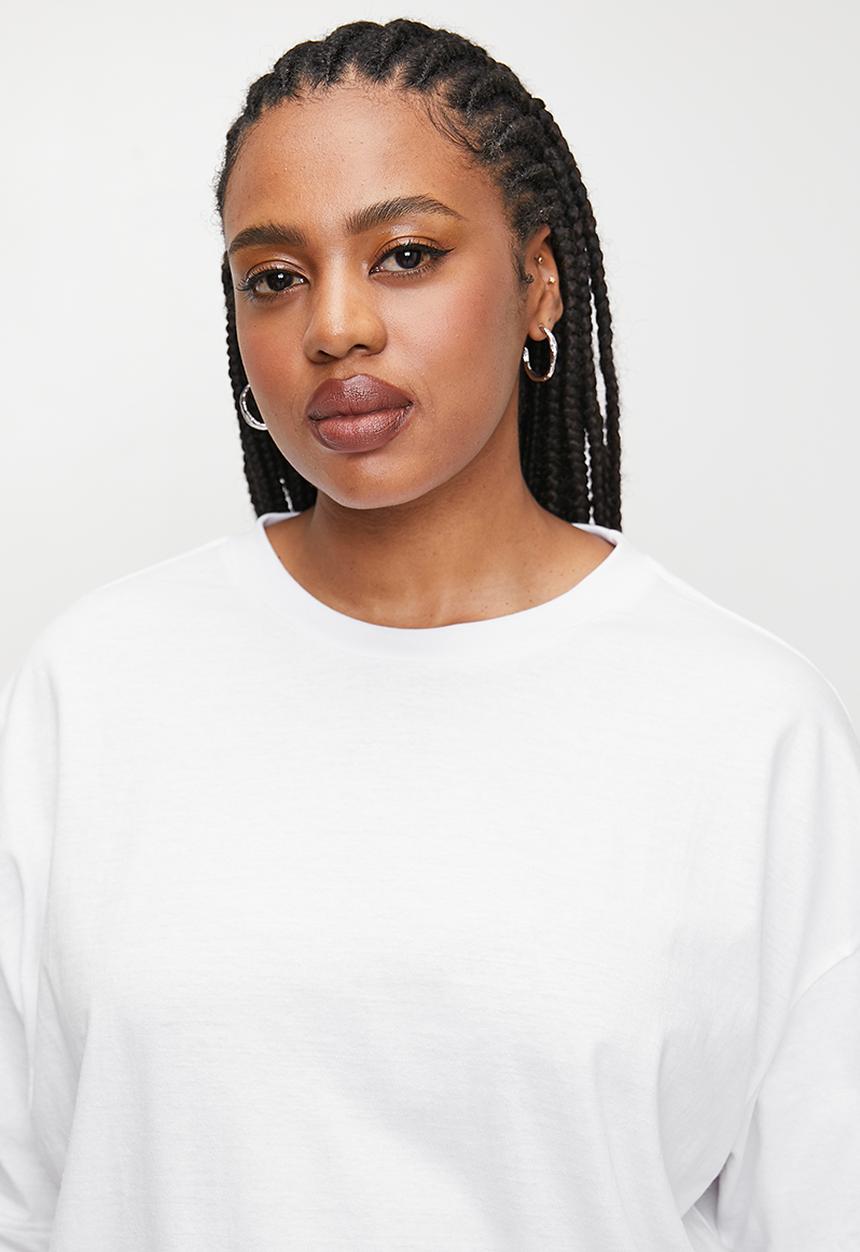 Superbalist - Oversized tee plus - white