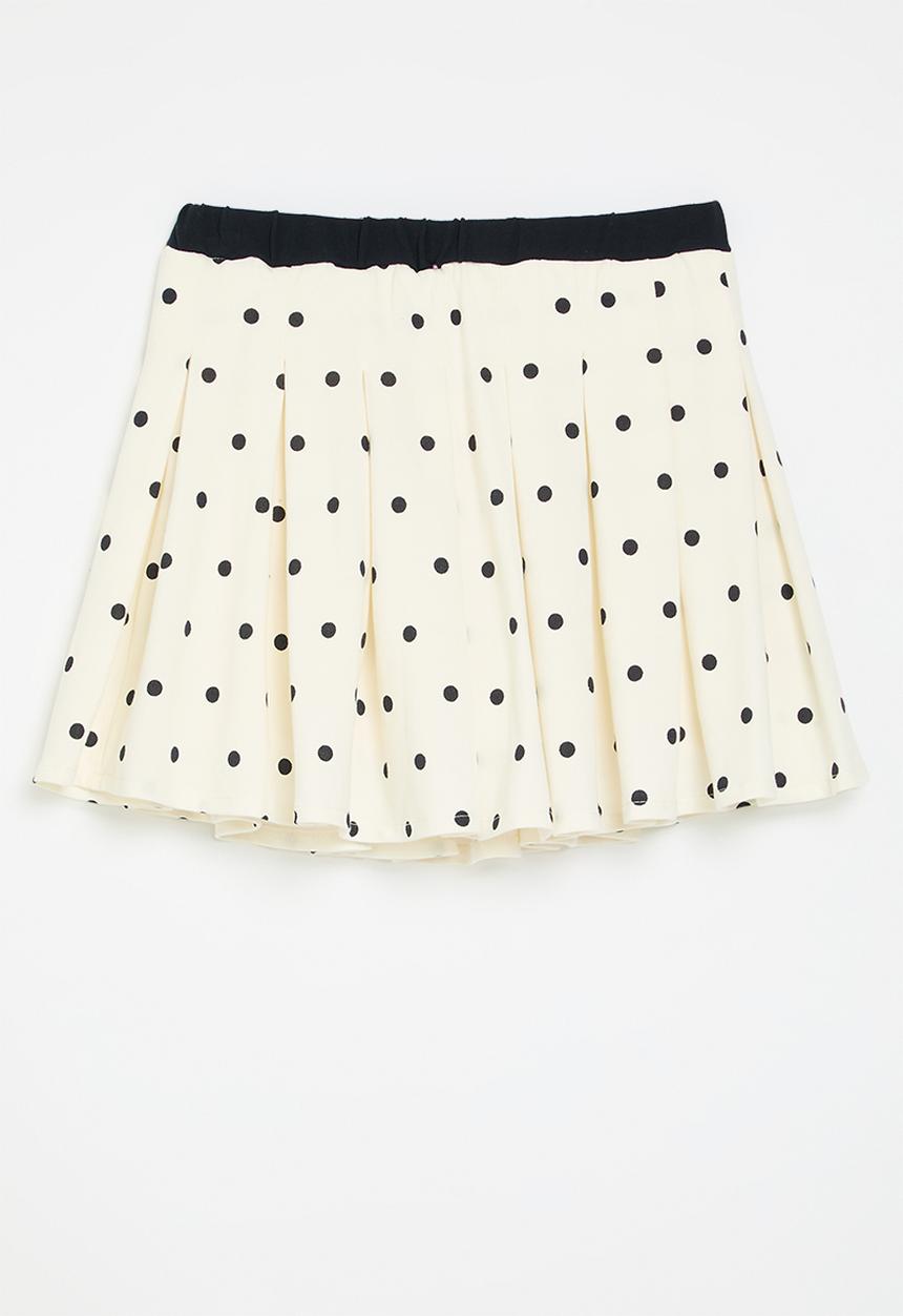 POLO - Girls ellie polka dot skort - off white