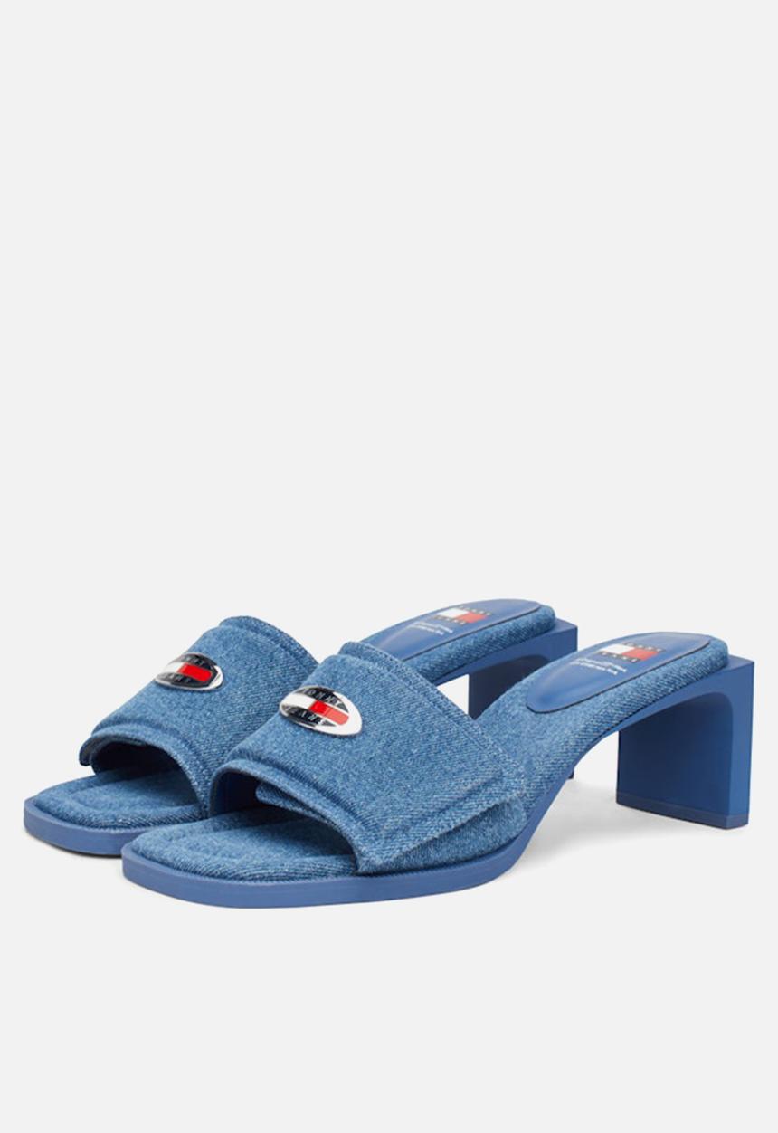 Tommy Hilfiger - The soho leather mule heel - denim