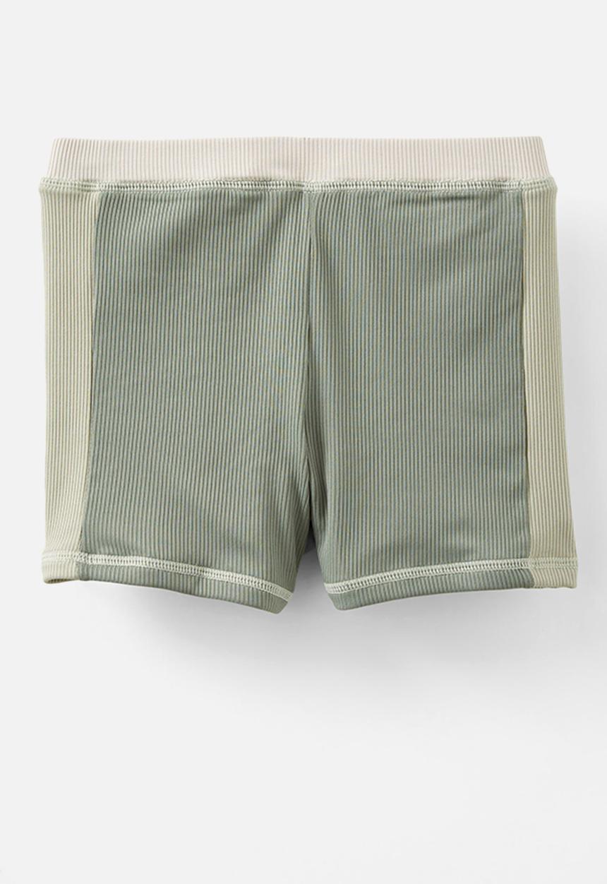 Cotton On - Billy boyleg swim trunk - swag green/rib stripe panel