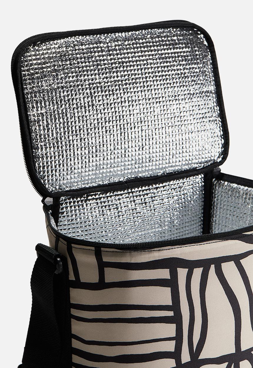 H&M - Large cool bag - beige & black