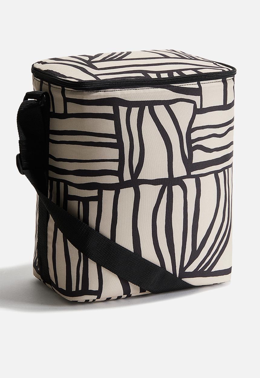 H&M - Large cool bag - beige & black