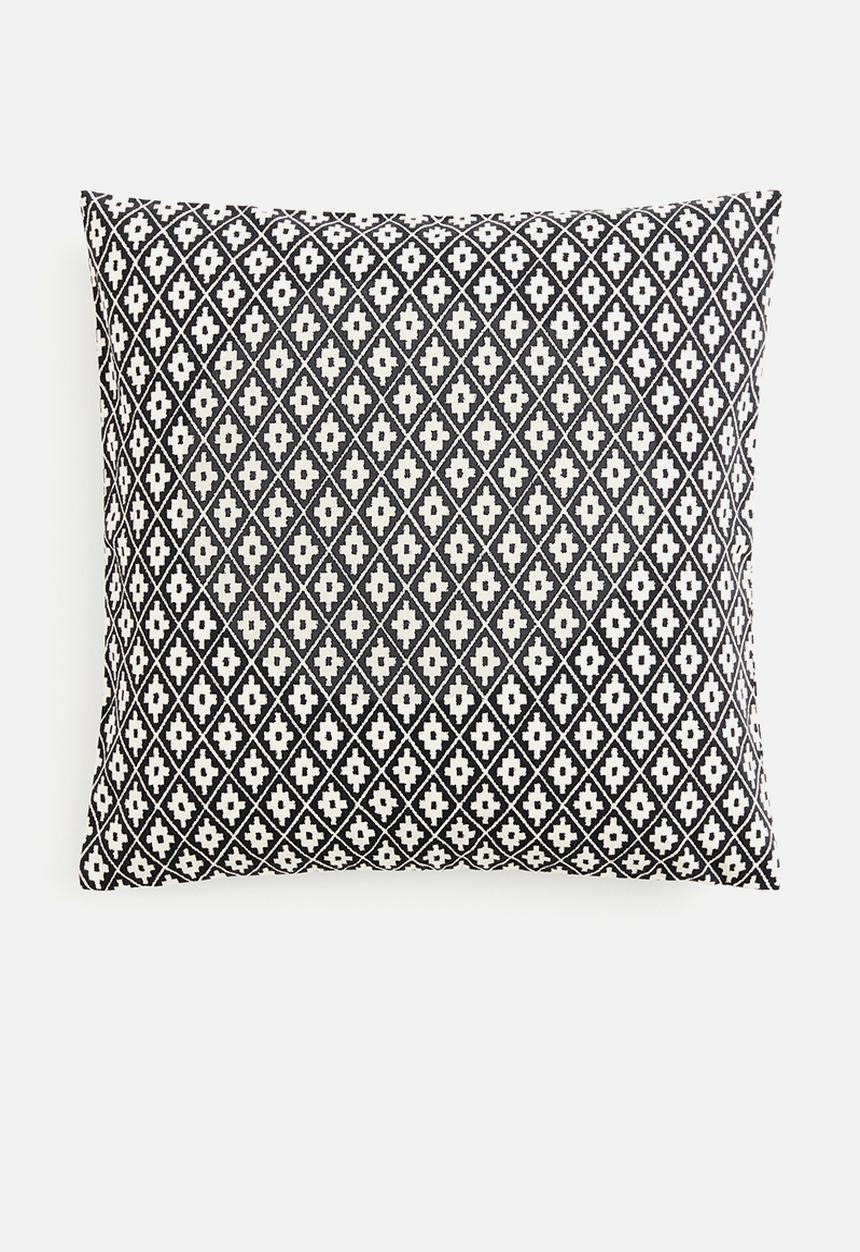 H&M - Outdoor cushion cover - light beige patterned 