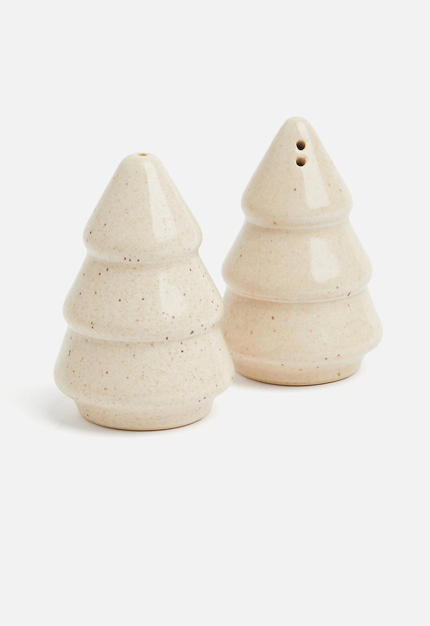 H&M - Stoneware salt and pepper shakers - beige
