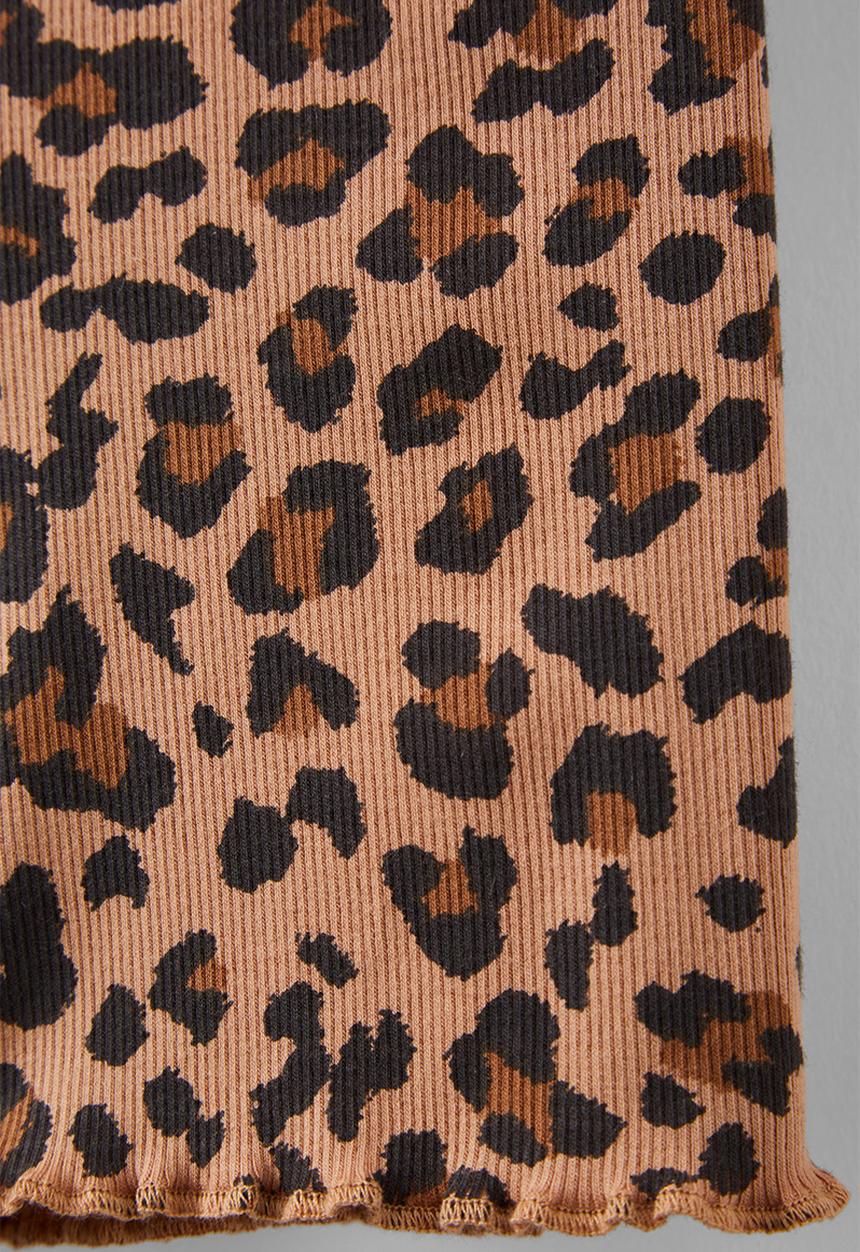 Cotton On - Hailey bike short - taupy brown/leopard