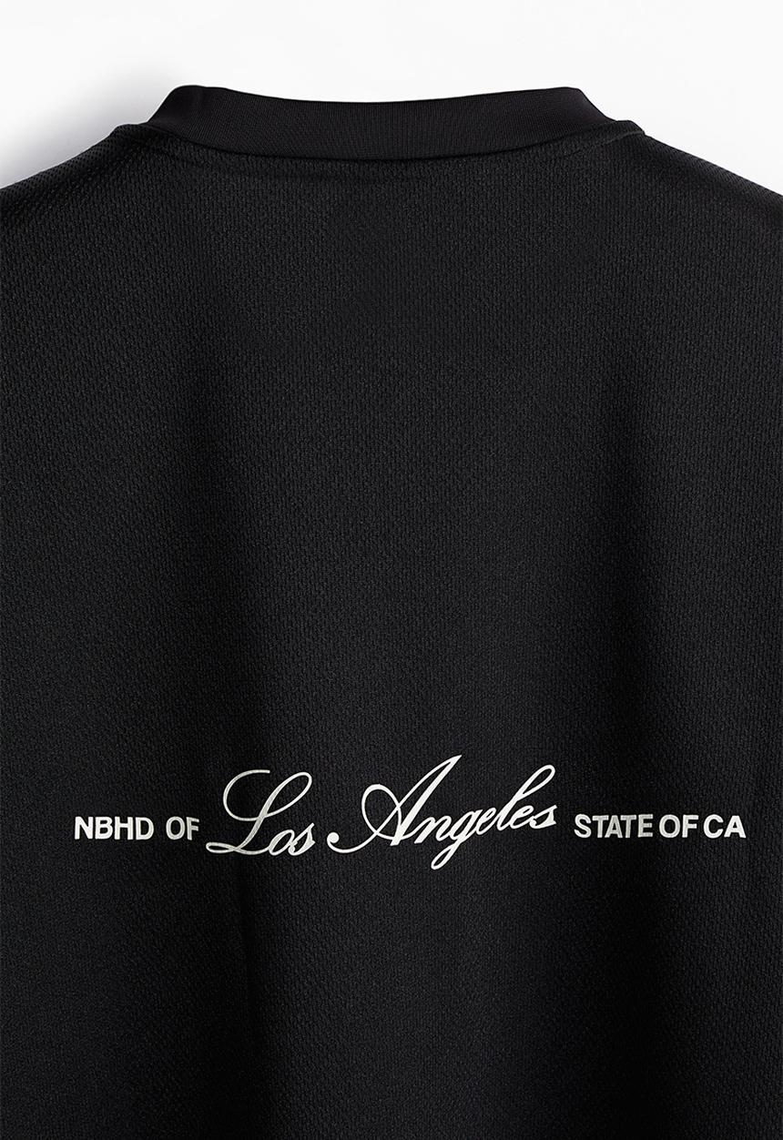H&M - Oversized fit printed mesh t-shirt - black la 