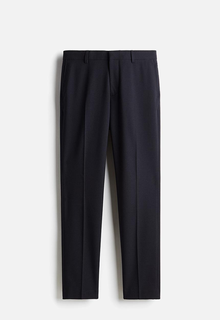 H&M - Slim fit suit trousers - navy blue 