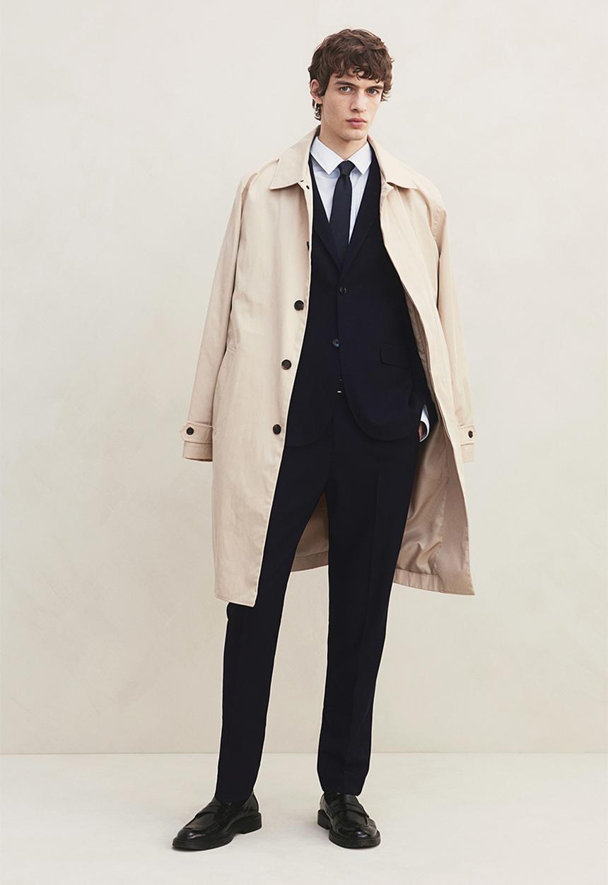 H&M - Slim fit suit trousers - navy blue 