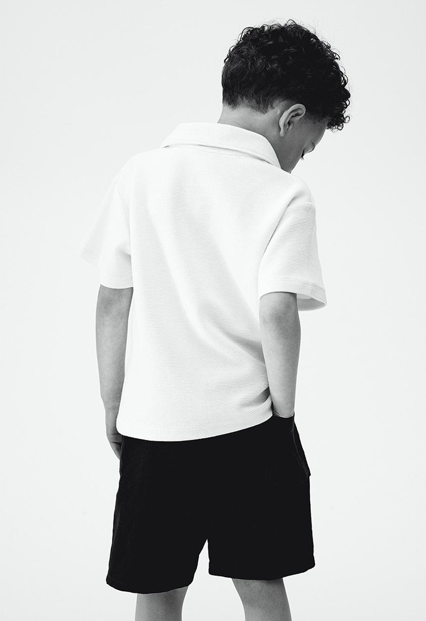H&M - Keith Haring X H&M:  Linen-blend pull-on shorts - charcoal