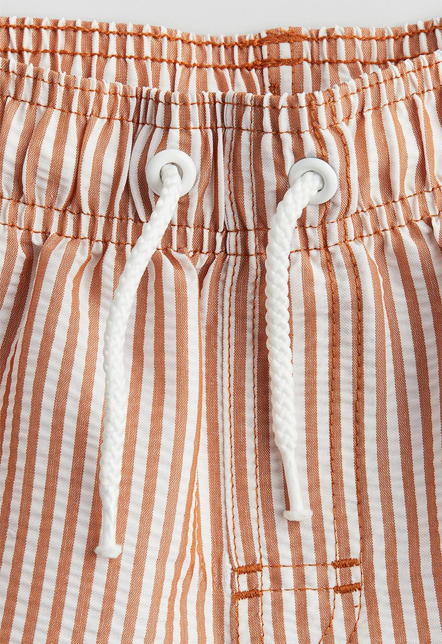 H&M - Swim shorts - brown & striped