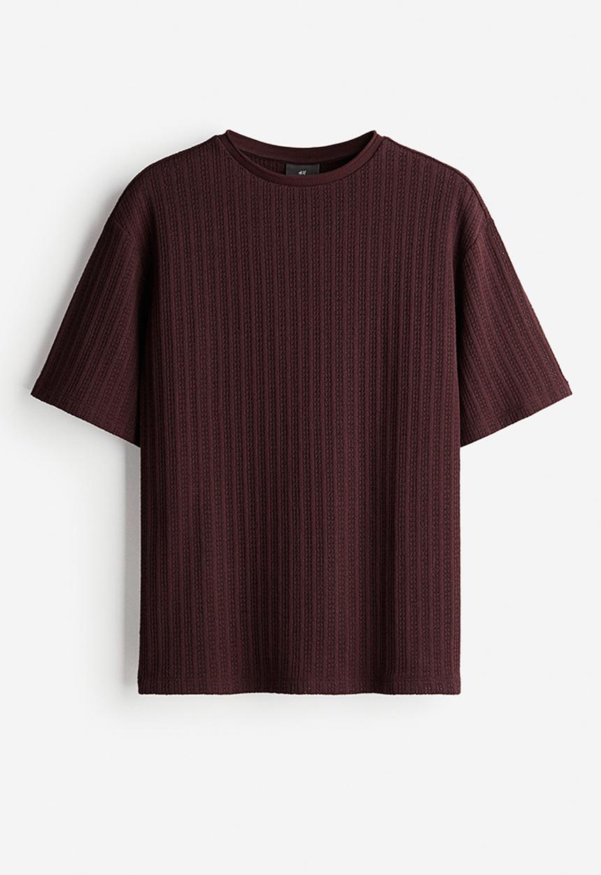 H&M - Loose fit t-shirt - plum purple