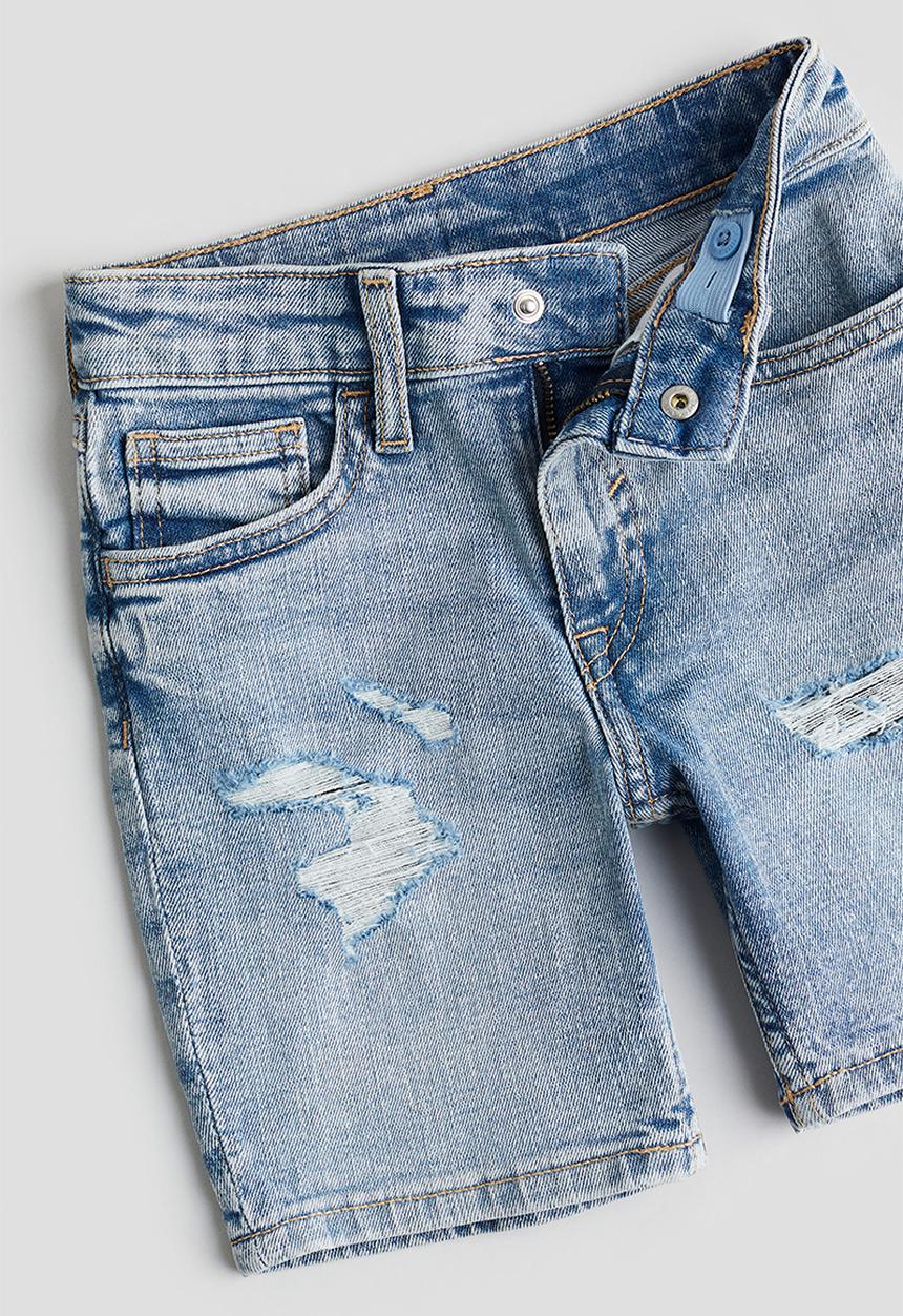 H&M - Denim shorts - light denim blue