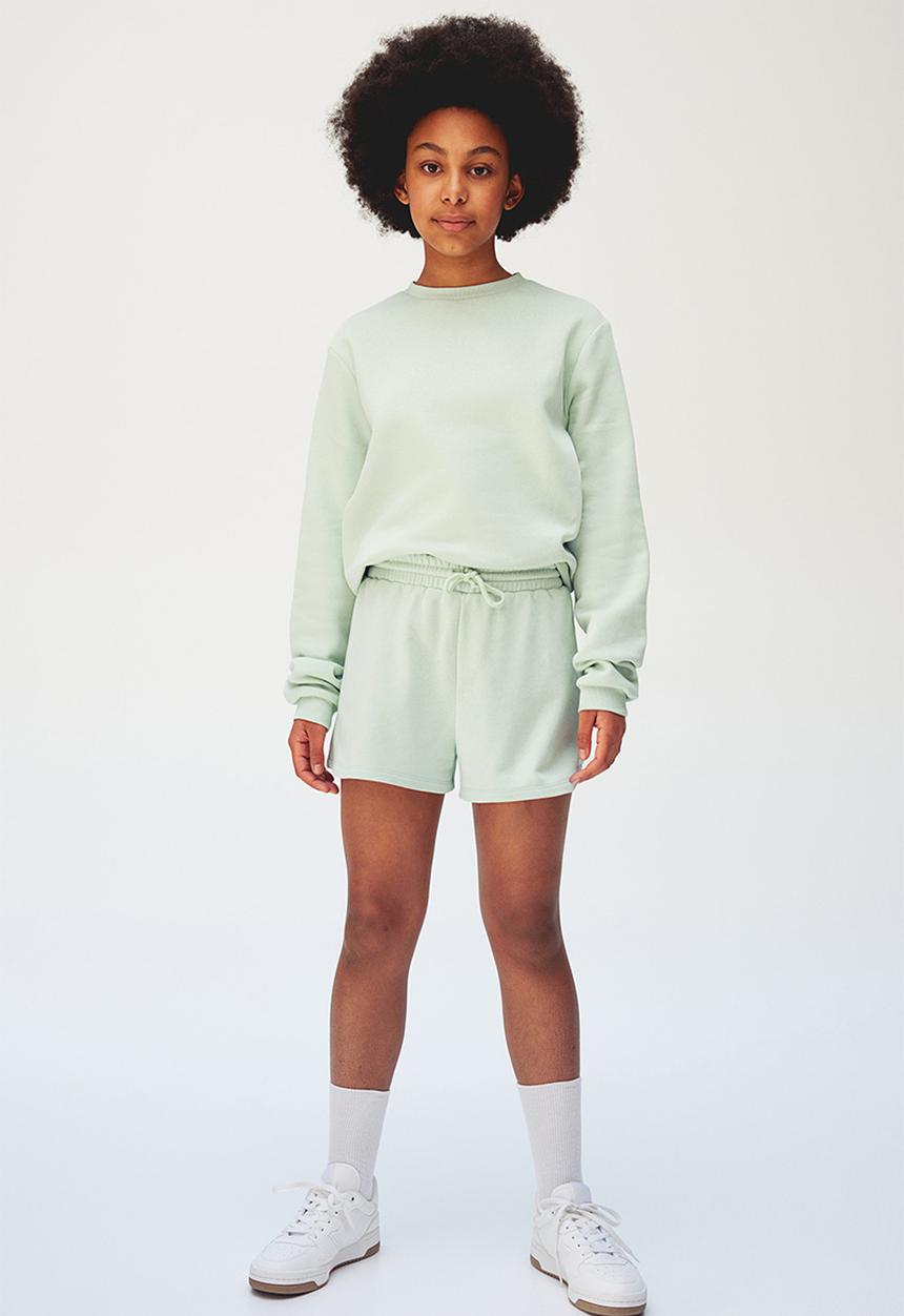 H&M - Sweatshirt shorts - mint green