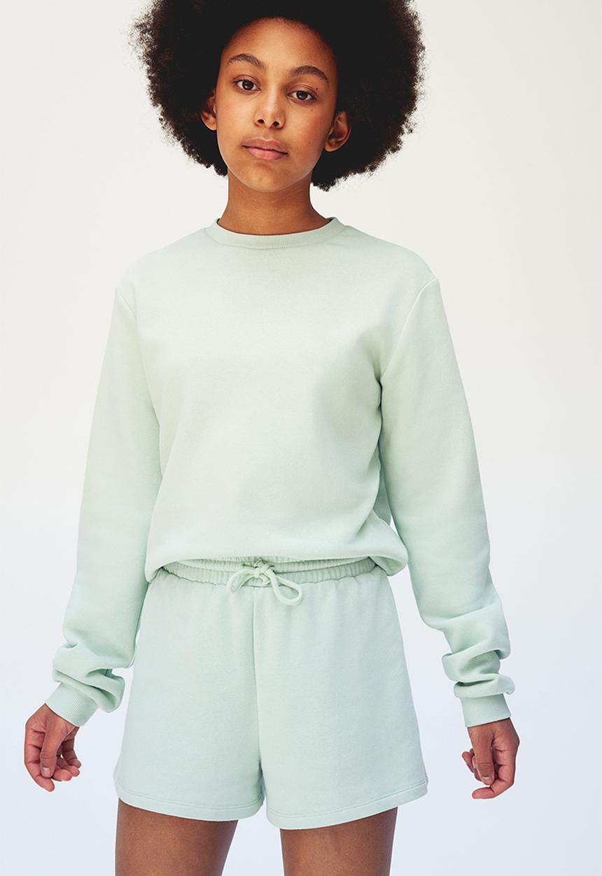 H&M - Sweatshirt shorts - mint green