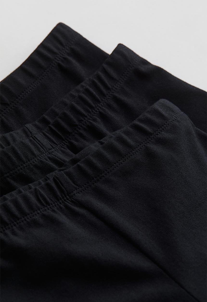 H&M - 3-Pack jersey cycling shorts - black