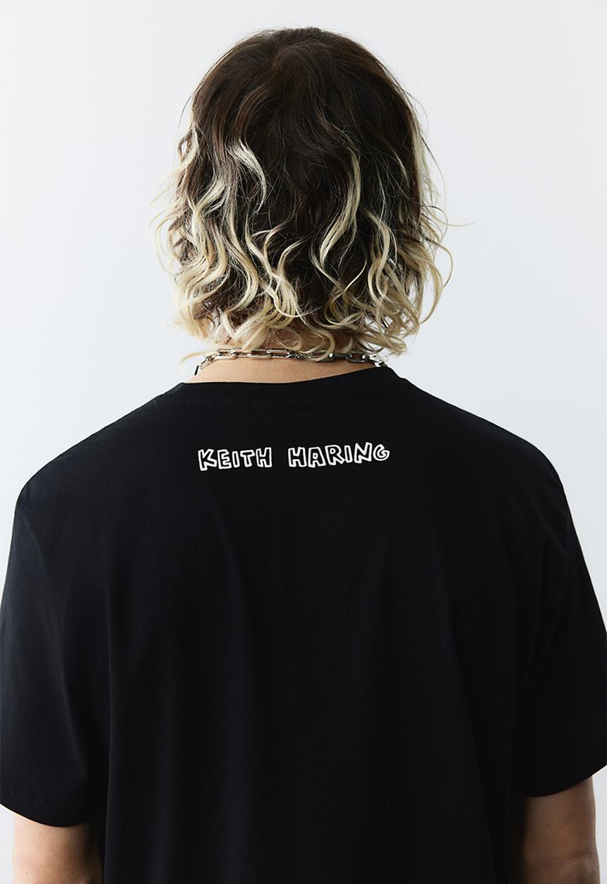 H&M - Regular fit t-shirt - black/Keith Haring