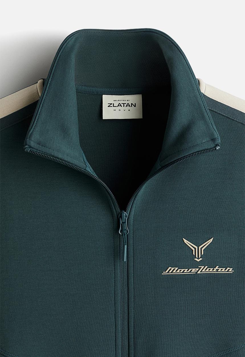 H&M - Regular fit track jacket in drymove™ - green