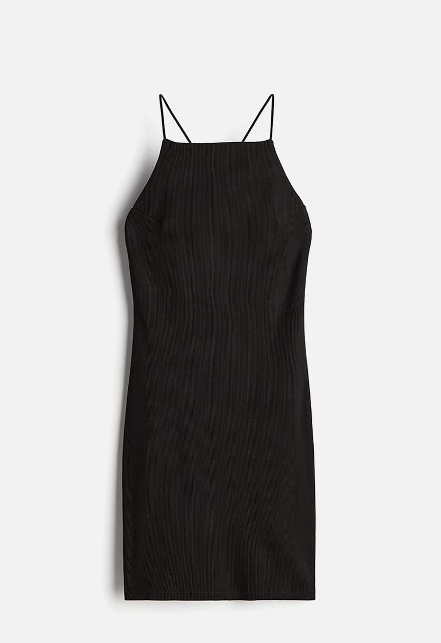 H&M - Low-back strappy dress - black