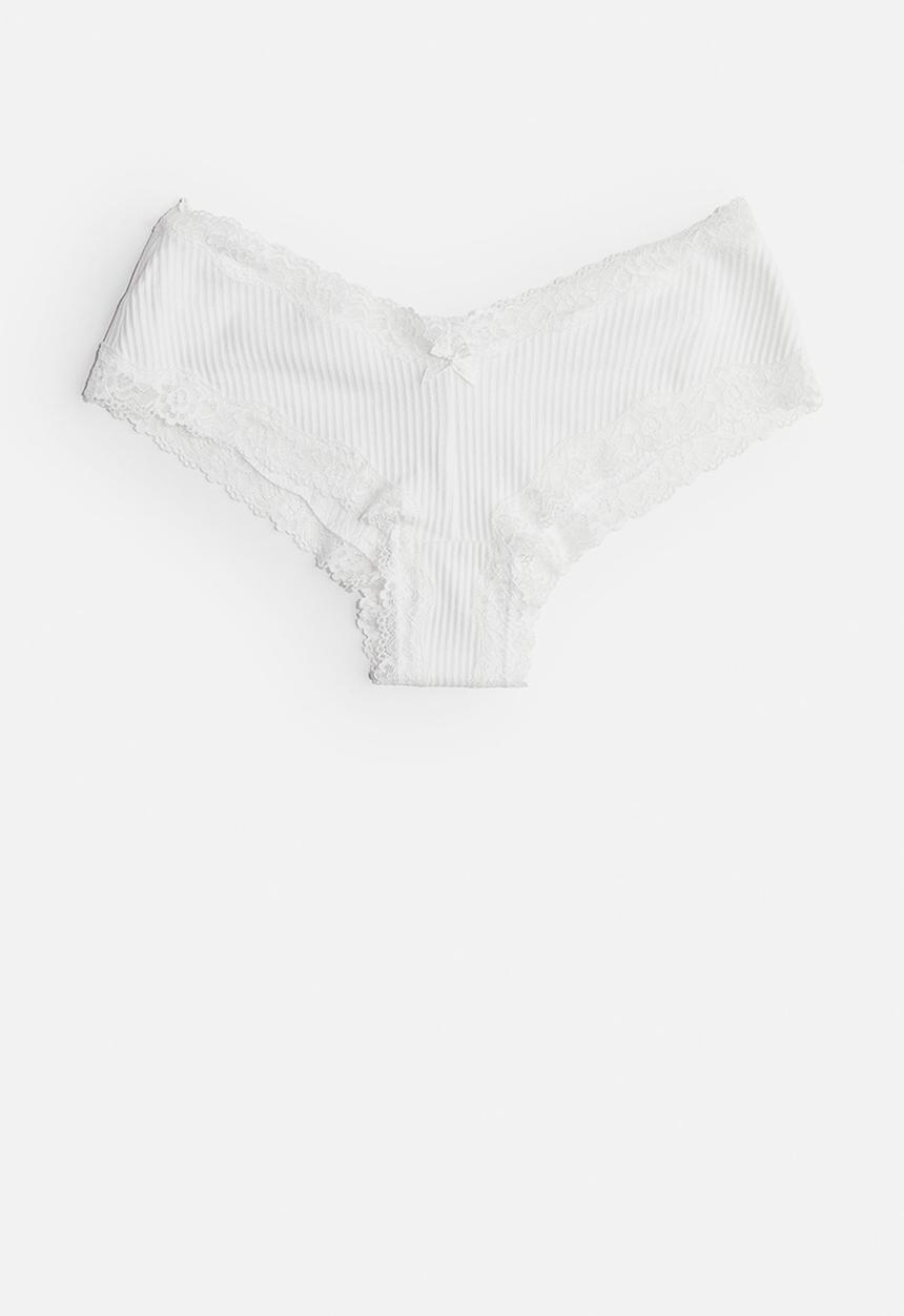 H&M - 3-pack cotton hipster briefs - white