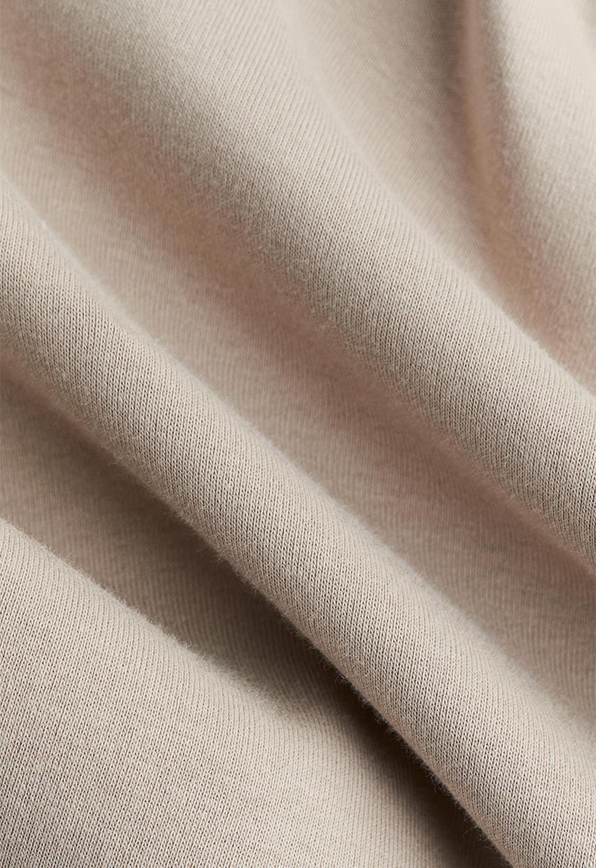 H&M - Boat-neck jersey dress - beige