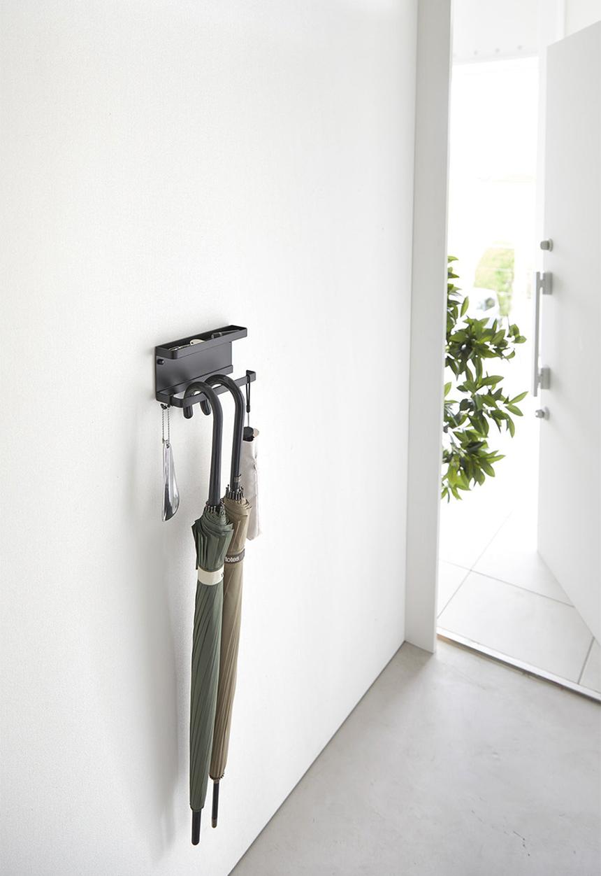 Yamazaki - Wall mount umbrella holder - black