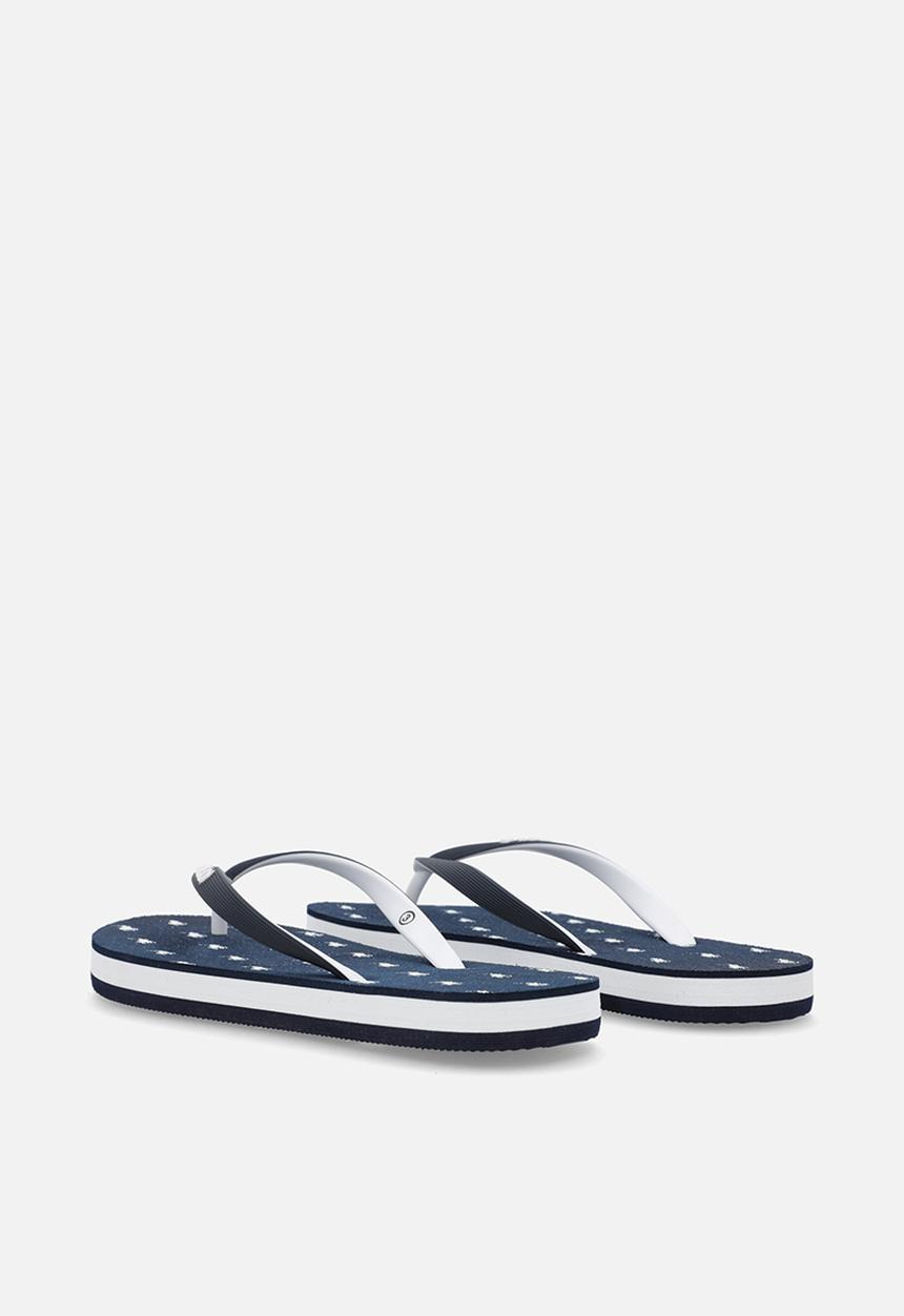 POLO - Monogram flip flop - navy
