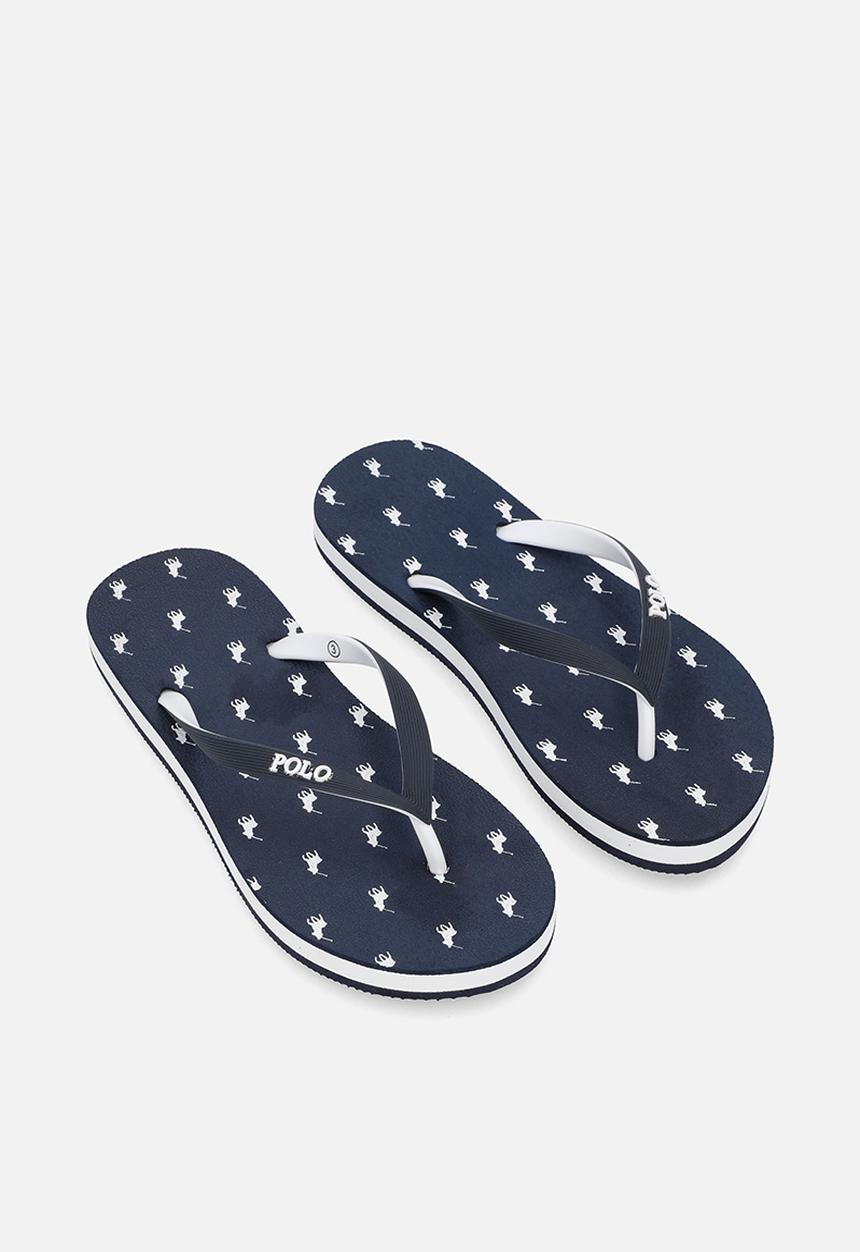 POLO - Monogram flip flop - navy