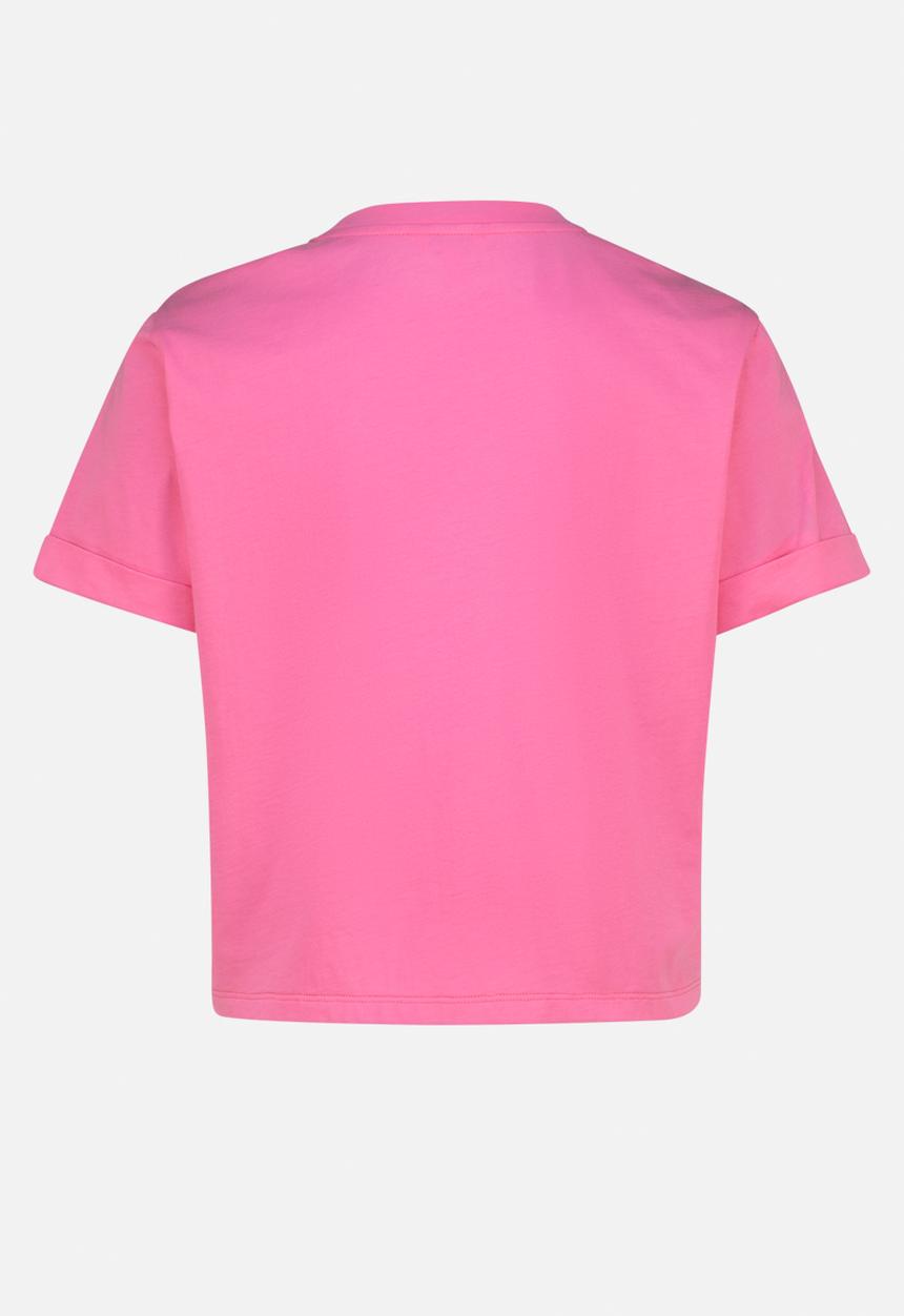 Steve Madden - Pamala Basic Logo Tee - Bright Pink