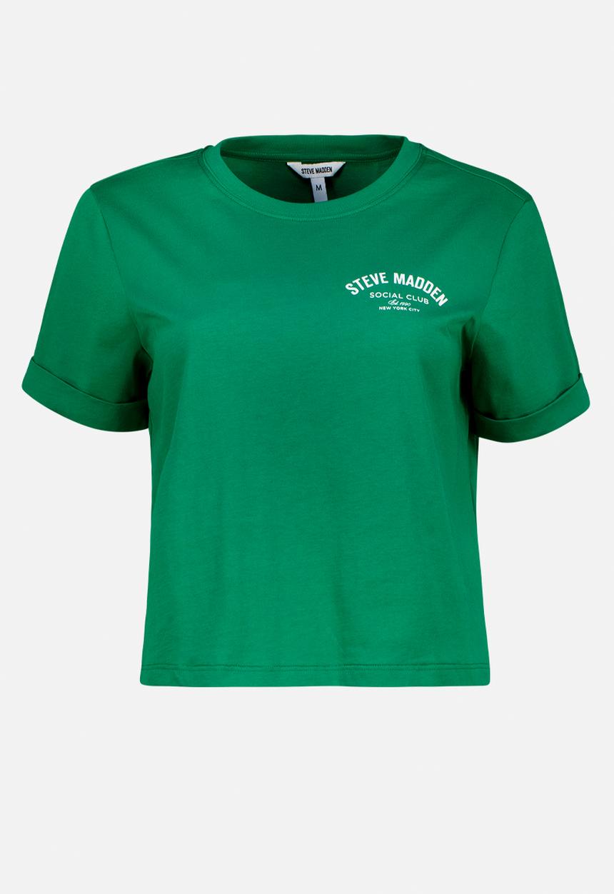 Steve Madden - Pamala Basic Logo Tee - Emerald Green