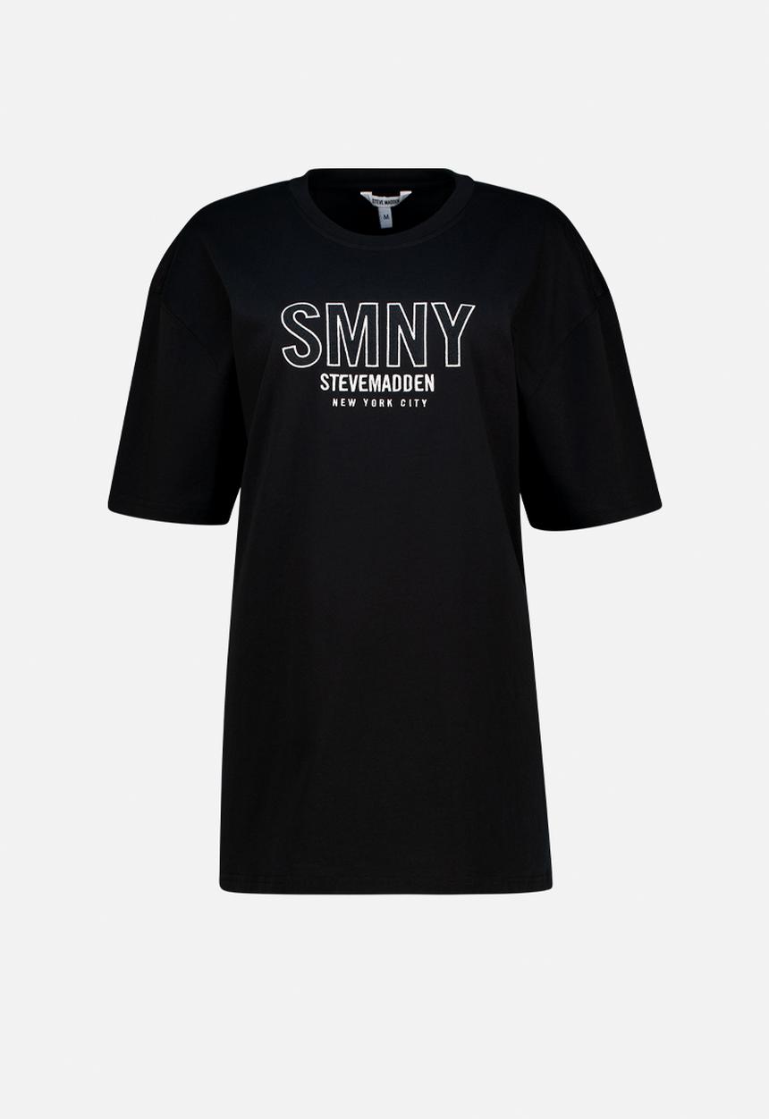 Steve Madden - Athena Oversized Graphic T-shirt - Black