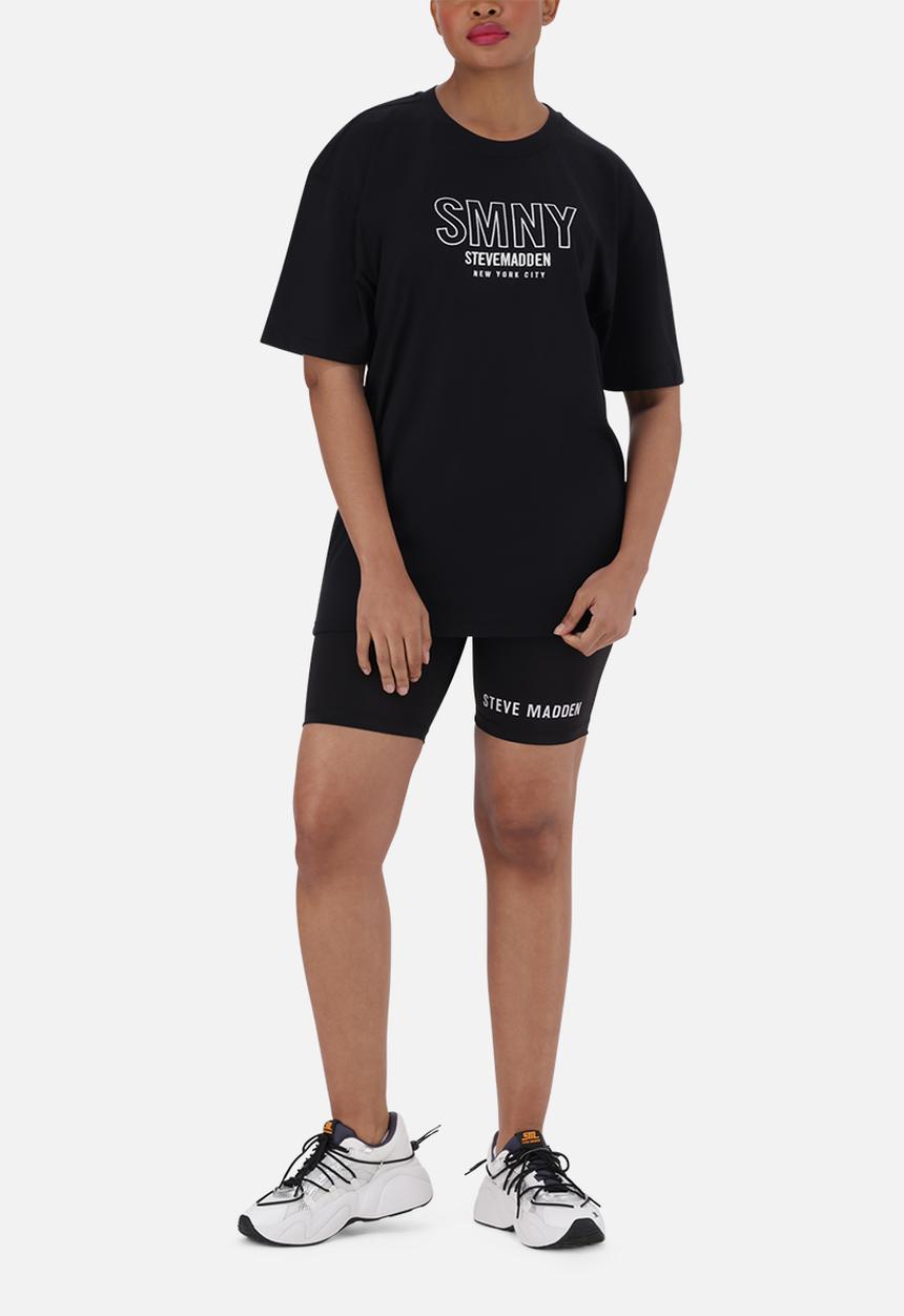 Steve Madden - Athena Oversized Graphic T-shirt - Black